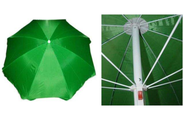 Зонт пляжный "Классика" с механизмом наклона d=180, h=195 микс