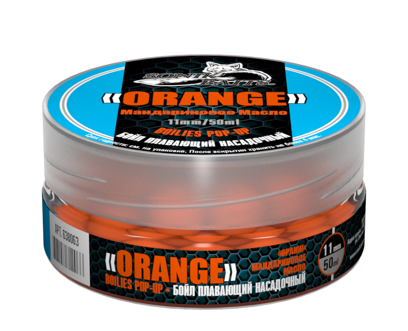 Бойлы плавающие Baits Pop-Up 11 мм Orange (Мандариновое масло)
