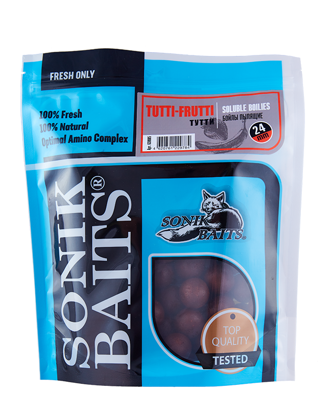 Бойлы пылящие Sonik Baits 24 мм Tutti-Frutti (Тутти-Фрутти), 750г